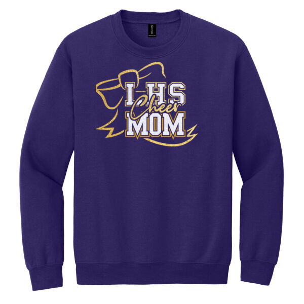 LHS Cheer Mom - Glitter Crewneck Sweatshirt Thumbnail